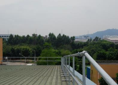 雅培廣州營業(yè)品屋面護欄案例